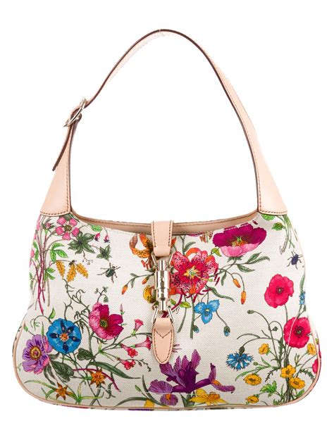 vintage gucci jackie bag floral|gucci jackie bag 1961 vintage.